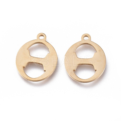 304 Stainless Steel Charms STAS-K215-08G-1