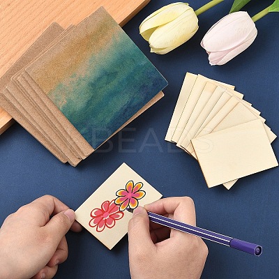 20Pcs 2 Styles Wood Sheet Board DIY-YW0010-84-1