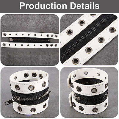 Punk PU Leather Cord Bracelets BJEW-WH20008-12B-1