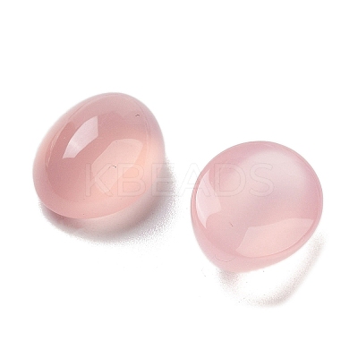 Natural Pink Agate Cabochons G-G145-02A-1