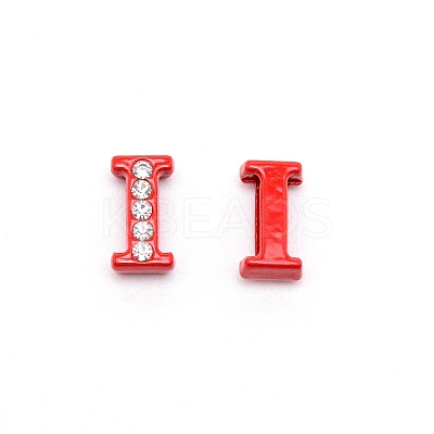 Rhinestone Slide Letter Charms RB-TAC0002-01I-1