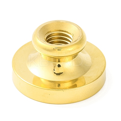 Golden Tone Round Wax Seal Brass Stamp Heads AJEW-Z034-01G-17-1