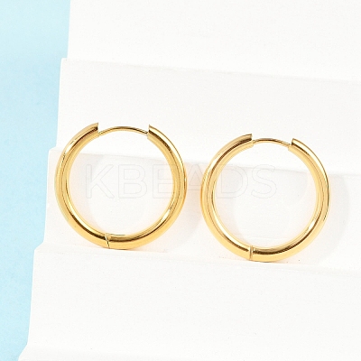 Ion Plating(IP) 304 Stainless Steel Huggie Hoop Earrings EJEW-O087-07B-1