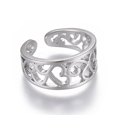 Adjustable Brass Toe Rings RJEW-EE0002-17P-1
