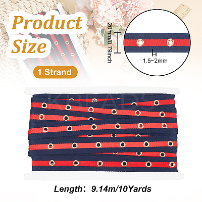 Cotton Herringbone Ribbon SRIB-WH0011-067A-1