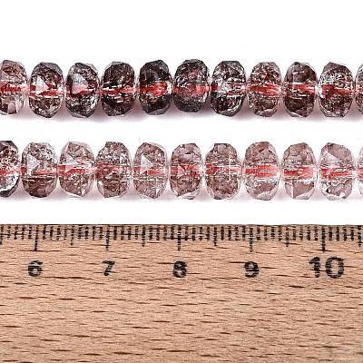 Crackle Transparent Glass Beads Strands GLAA-N068-03A-07-1