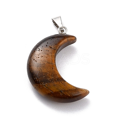 Natural Tiger Eye Pendants G-Z022-02E-1