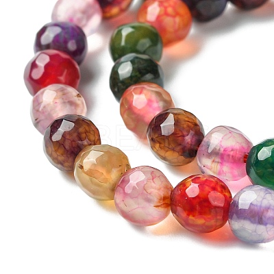 Natural Agate Round Beads Strand X-G-L084-6mm-08-1