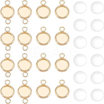 DIY Flat Round Link Connector Making Kits DIY-UN0002-91-1