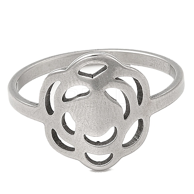Non-Tarnish 201 Stainless Steel Finger Rings RJEW-G278-20P-1