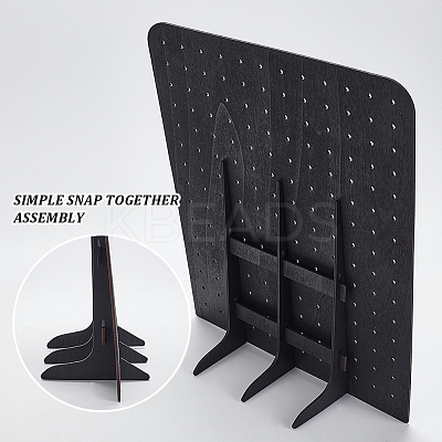 Rectangle Wood Jewelry Rack ODIS-WH0038-125-1