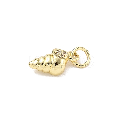Brass Micro Pave Cubic Zirconia Charms ZIRC-I356-13G-05-1