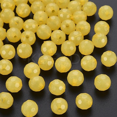 Transparent Acrylic Beads TACR-S154-62E-07-1