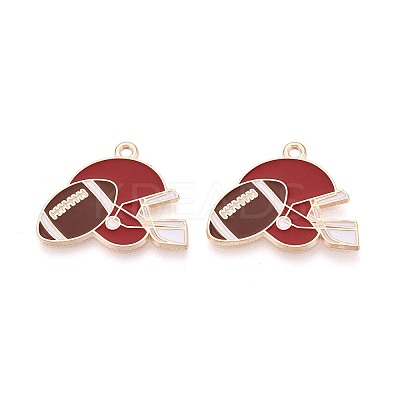 Alloy Enamel Pendants ENAM-T025-02G-19A-1