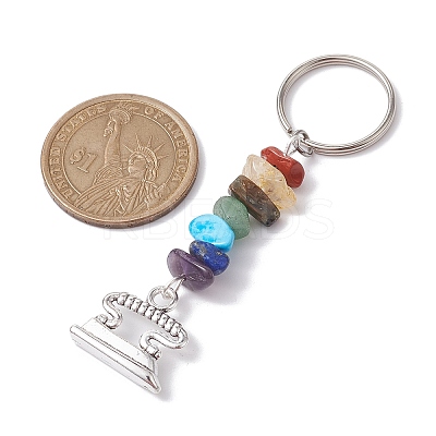 Tibetan Style Zinc Alloy Keychains KEYC-JKC00728-04-1