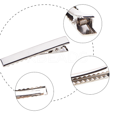 Iron Alligator Hair Clip Findings PHAR-PH0001-06-1