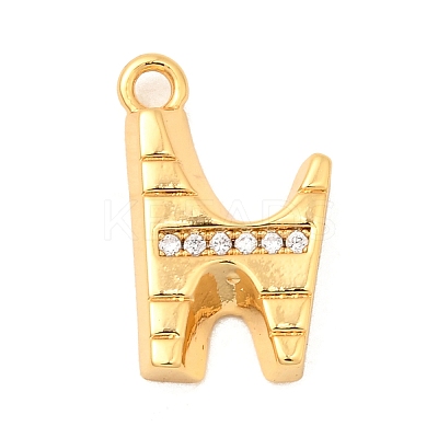 Brass Micro Pave Cubic Zirconia Pendants KK-C117-12G-N-1