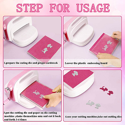 Grandma with Dog Carbon Steel Cutting Dies Stencils DIY-WH0309-2024-1