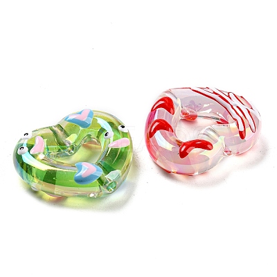 Transparent Acrylic Beads OACR-E029-01-1