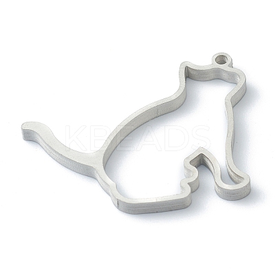 Non-Tarnish 202 Stainless Steel Open Back Bezel Pendants STAS-H149-08P-1