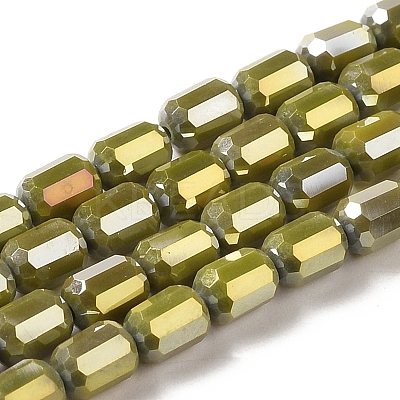 Electroplate Glass Beads Strands EGLA-D031-01G-1
