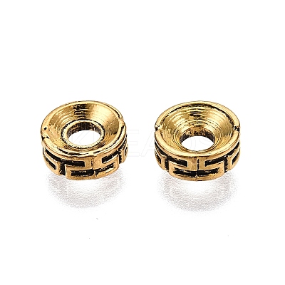 Tibetan Style Spacer Beads TIBEP-S315-46AG-RS-1
