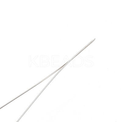 Iron Big Eye Beading Needles TOOL-N006-02-1