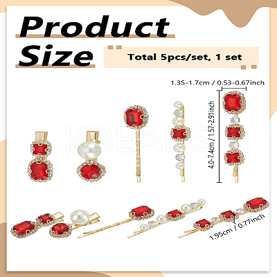 1 Set Alloy Hair Bobby Pins and Alligator Hair Clips Sets PHAR-LP0001-32-1