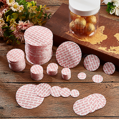 500Pcs 5 Style Flat Round Foam Lid Liners AJEW-NB0005-19-1