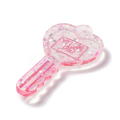 Acylic Pendant with Glitter Powder OACR-H035-01F-1