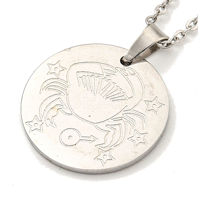 Non-Tarnish Constellation Pendant Necklaces LS-NJEW-S422-04P-04-1