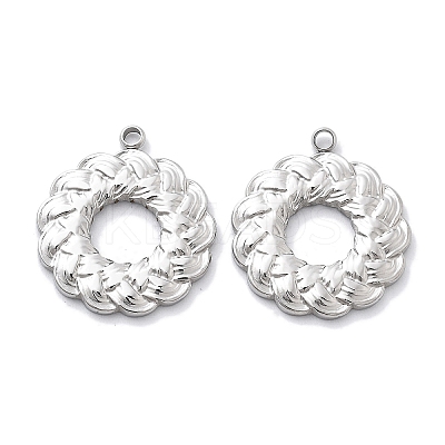Anti-Tarnish 304 Stainless Steel Pendants STAS-R130-59P-1