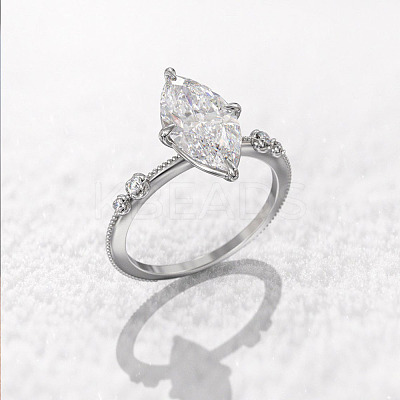 Brass Pave Cubic Zirconia Finger Rings FS-WG1A7FF-01-1