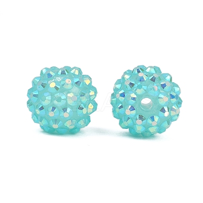 AB-Color Resin Rhinestone Beads RESI-S315-14x16-14-1