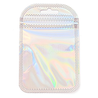 Plastic Glitter Holographic Packaging Yin-yang Resealable Bags OPP-D003-04B-1