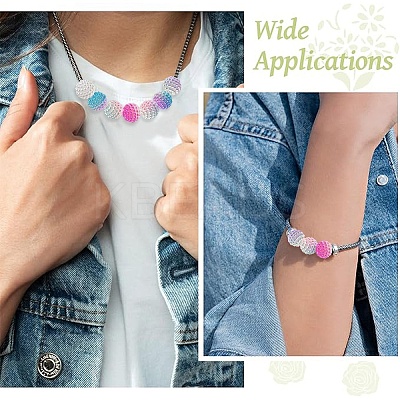 80Pcs 4 Colors Imitation Pearl Acrylic Beads OACR-YW0002-57-1