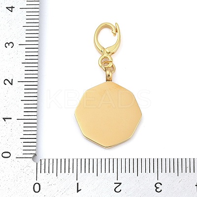 304 Stainless Steel Enamel Pendant Decoration STAS-S168-01G-12-1