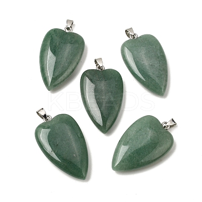 Natural Green Aventurine Pendants G-F820-04P-07-1