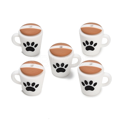 Cooffee Theme Silicone Beads SL-CBA6E44-01B-1
