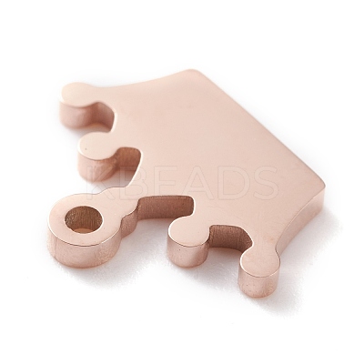 Ion Plating(IP) 304 Stainless Steel Charms STAS-Y002-10RG-1