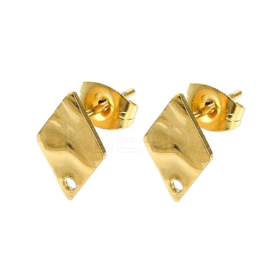 304 Stainless Steel Stud Earring Findings X-STAS-L024-003G-05-1