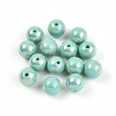 Electroplate Pearlized Glass Pearl Beads EGLA-T021-14C-04-1