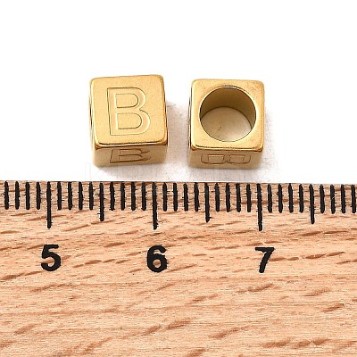 304 Stainless Steel European Beads STAS-D382-02B-G-1