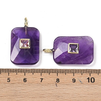 Natural Amethyst Pendants LS-G-I391-03G-10-1