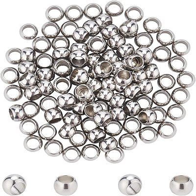 100Pcs 304 Stainless Steel Beads STAS-UN0025-47-1
