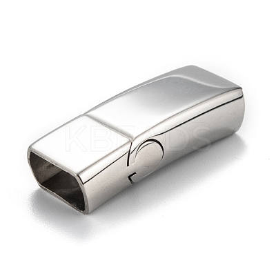 Tarnish Resistant 316 Surgical Stainless Steel Magnetic Clasps with Glue-in Ends STAS-F269-02P-1