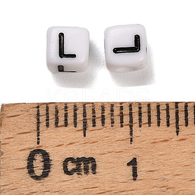 Opaque Acrylic Beads OACR-S076-01L-1