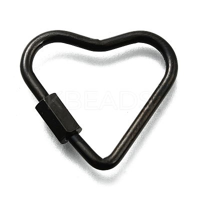 Ion Plating(IP) 304 Stainless Steel Screw Carabiner Lock Charms STAS-K195-02B-1