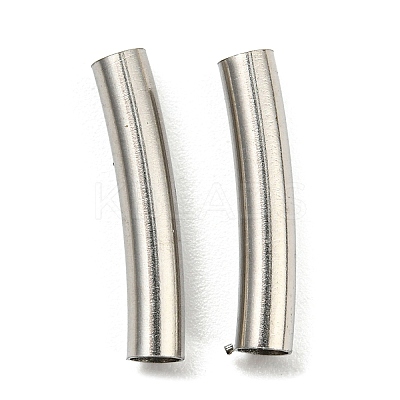 Non-Tarnish 304 Stainless Steel Tube Beads STAS-B047-27C-P-1