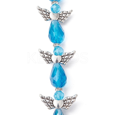 Angel Fairy Shape Electroplate Glass Beads Strands AJEW-JB01173-03-1